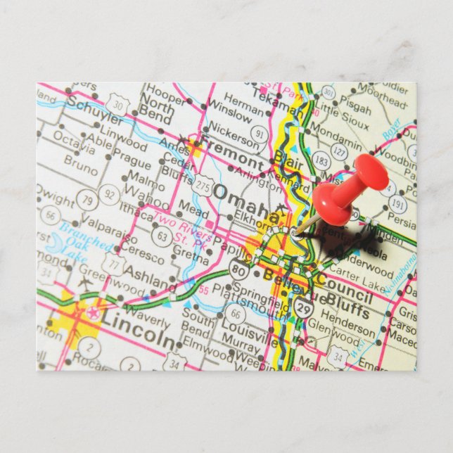 Cartão Postal Omaha, Nebraska (Frente)