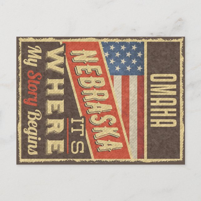 Cartão Postal Omaha Nebraska (Frente)