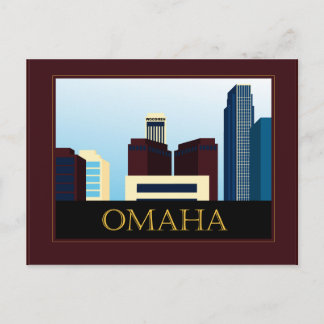Cartão Postal Omaha Skyline