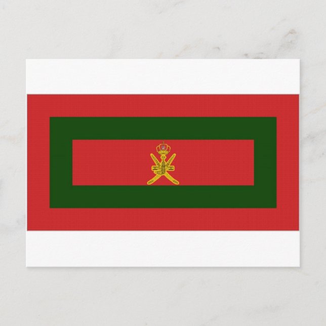 Cartão Postal Oman Sultan Flag (Frente)