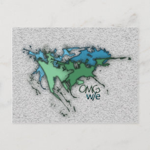 Cartão Postal OMG! w/e