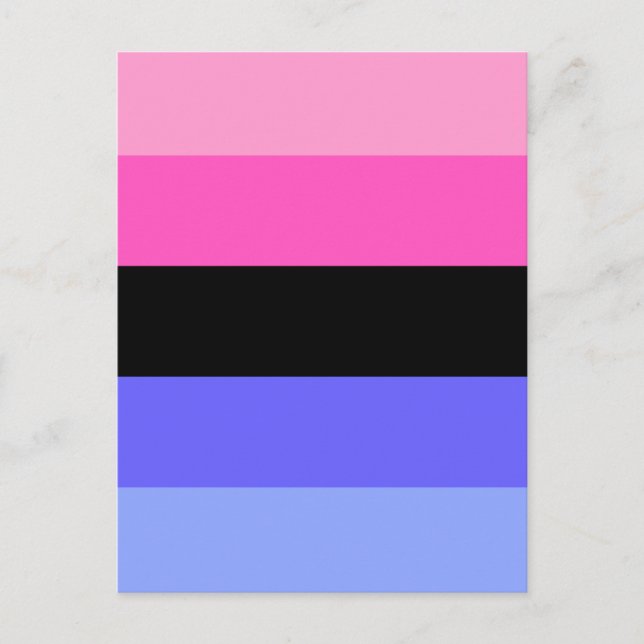 Cartão Postal Omnisexual Pride Flag (Frente)
