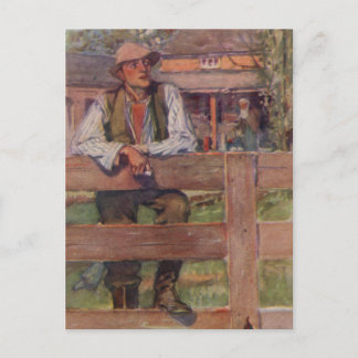 Cartão Postal On The Fence