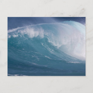 Cartão Postal Onda azul quebrando, Maui, Havaí, EUA