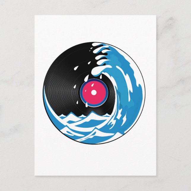 Cartão Postal Onda de Vinil (Frente)