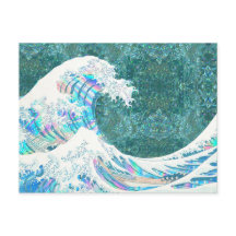 onda iridescente excelente de kanigawa (verde)