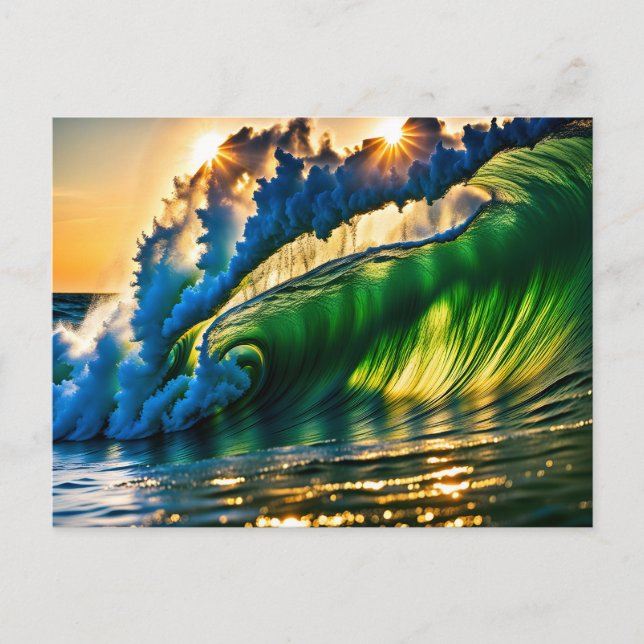 Cartão Postal Onda no mar (Frente)