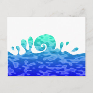 Cartão Postal Onda Oceânica de Abertura