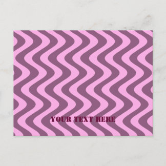 Cartão Postal Ondas à solta (Rosa/Rosa)