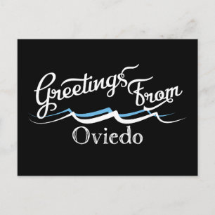 Cartão Postal Ondas de água de Oviedo
