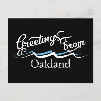 Cartão Postal Ondas de Água do Oakland