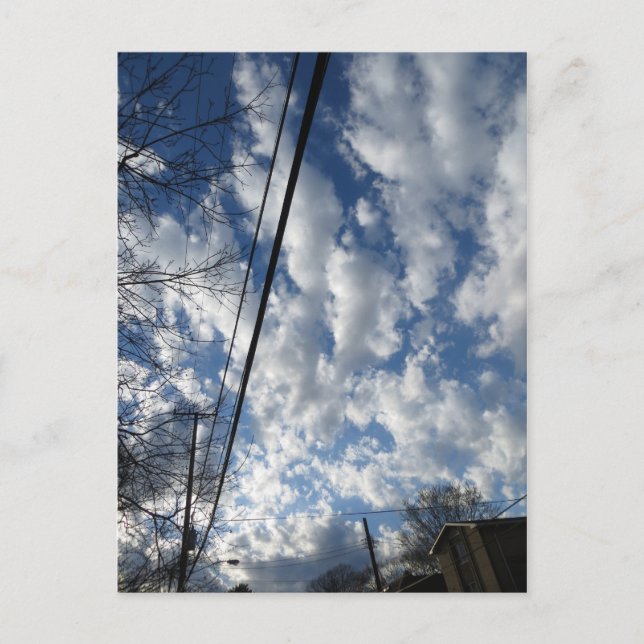 Cartão Postal Ondas de Nuvem (Frente)