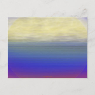 Cartão Postal Ondas de nuvens do Sol