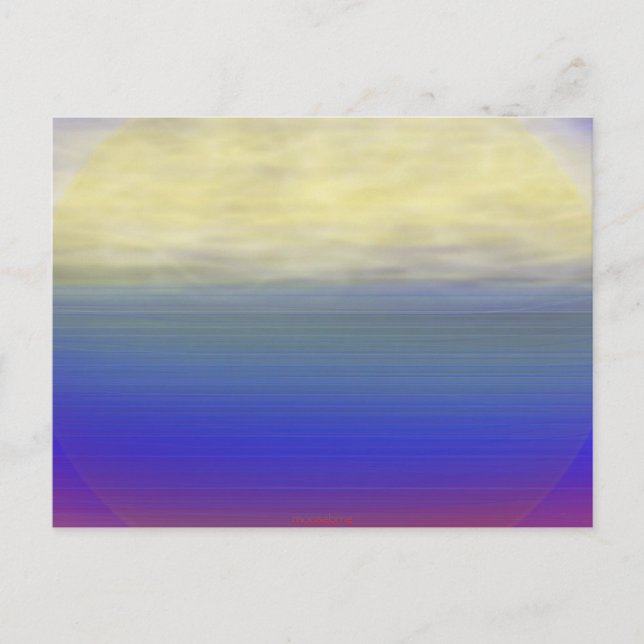 Cartão Postal Ondas de nuvens do Sol (Frente)