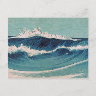 Cartão Postal Ondas do Oceano - Uehara Konen