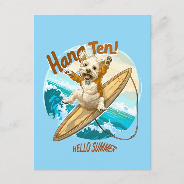 Cartão Postal Ondas e desejos (Frente)