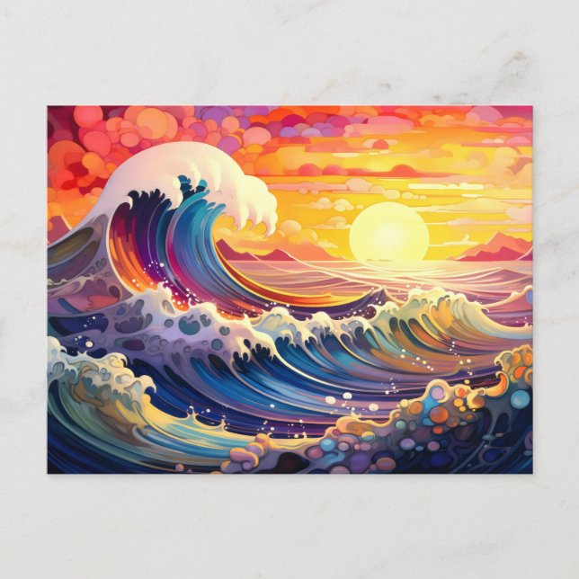 Cartão Postal Ondas Épicas 11 (Frente)