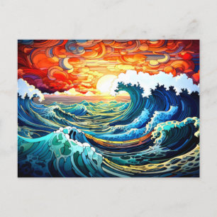 Cartão Postal Ondas Épicas 12