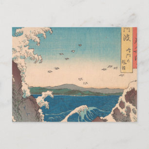 Cartão Postal Ondas Japonesas Naruto Redemoinho Oceano Arte