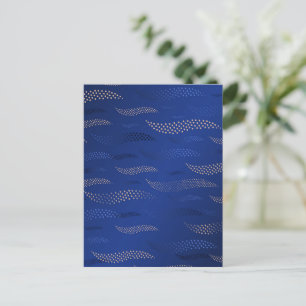 Cartão Postal Ondas Tigre (padrão estilizado) 2