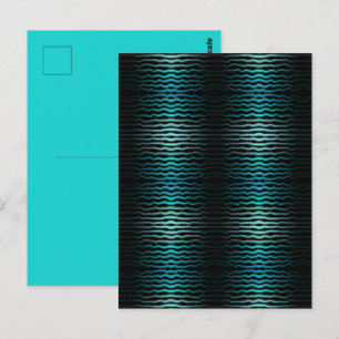 Cartão Postal Ondas Turquesa Salgadas da Praia Costeira Arte Abs