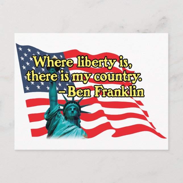 Cartão Postal onde a liberdade é v2 (Frente)