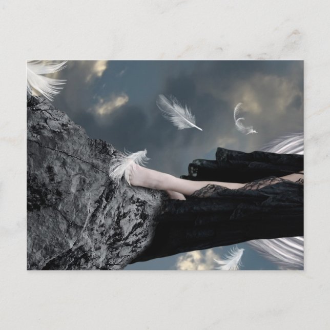 Cartão Postal Onde Apenas Anjos Andam Cartaz (Frente)