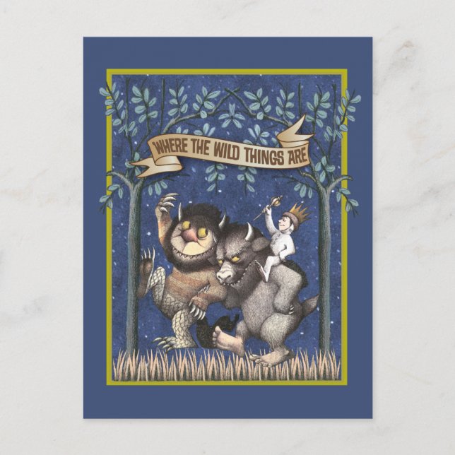 Cartão Postal Onde as coisas selvagens são gráficas (Frente)
