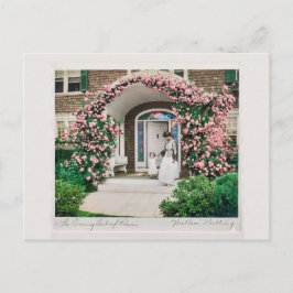 Cartão Postal Onde as flores florescem, também floresce a espera