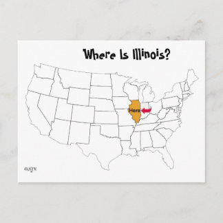 Cartão Postal Onde Está Illinois?