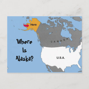Cartão Postal Onde Está O Alaska?