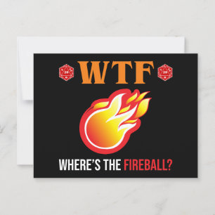Cartão Postal Onde está o Fireball?