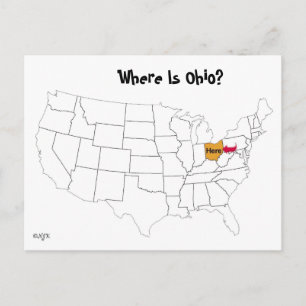 Cartão Postal Onde Está Ohio?