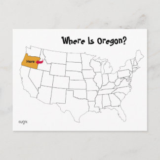 Cartão Postal Onde Está Oregon?
