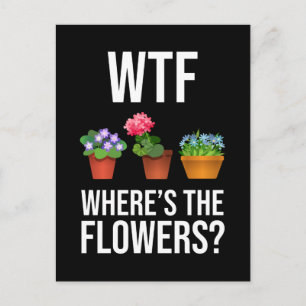 Cartão Postal Onde estão as flores?