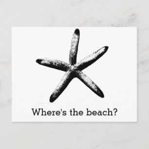 Cartão Postal Onde fica a praia?