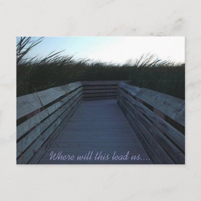 Cartão Postal Onde isso nos levará... (Frente)
