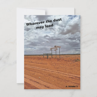 Cartão Postal Onde quer que o pó possa levar