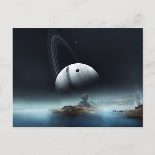 Cartão Postal Onde Sussurros de Águas Silenciosas (Frente)