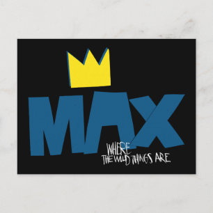 Cartão Postal Onde Vivem os Monstros   Max e Coroa