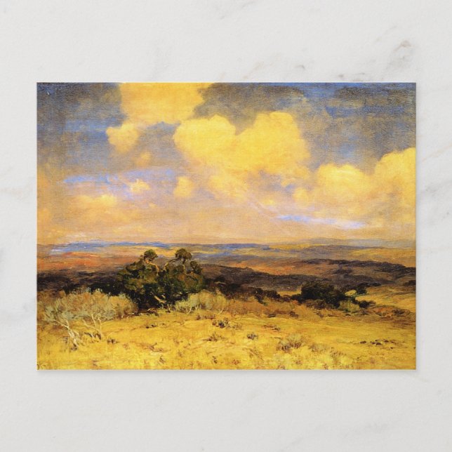 Cartão Postal Onderdonk - Luz do sol e sombra, pintura de arte (Frente)
