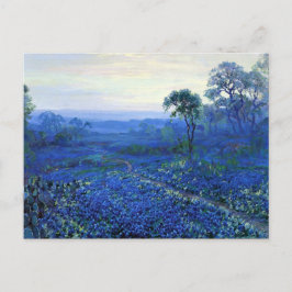 Cartão Postal Onderdonk - Paisagem de Bluebonnet com Cactos, Roa