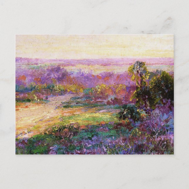 Cartão Postal Onderdonk - Últimos Dias de Luz Solar, (Frente)