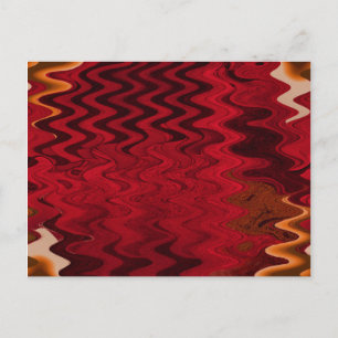 Cartão Postal ondulação vermelha
