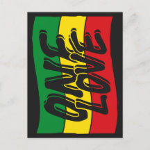 One Love Drapeau Reggae Rasta