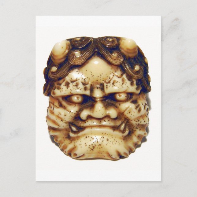 Cartão Postal Oni Netsuke (Frente)