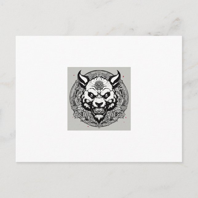 Cartão Postal Oni Panda Essence Logo Tee (Frente)