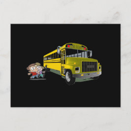 Cartão Postal Ônibus escolar