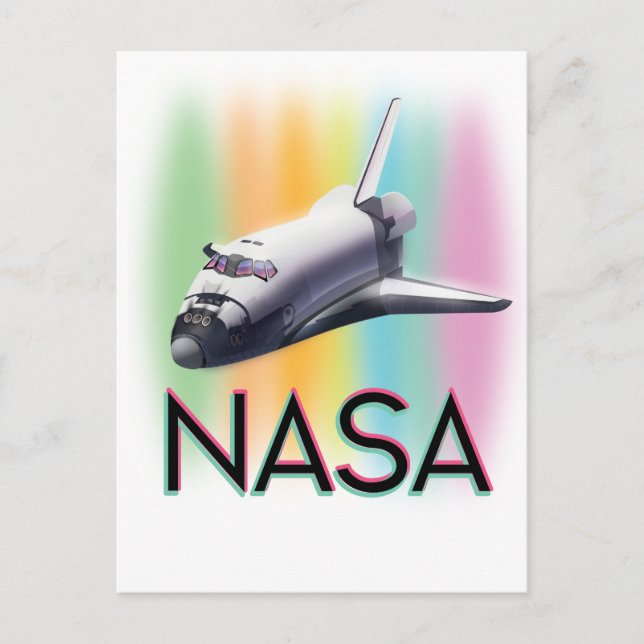 Cartão Postal Ônibus Espacial da NASA (Frente)