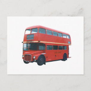 Cartão Postal Ônibus vermelho icónico Poscard de Londres